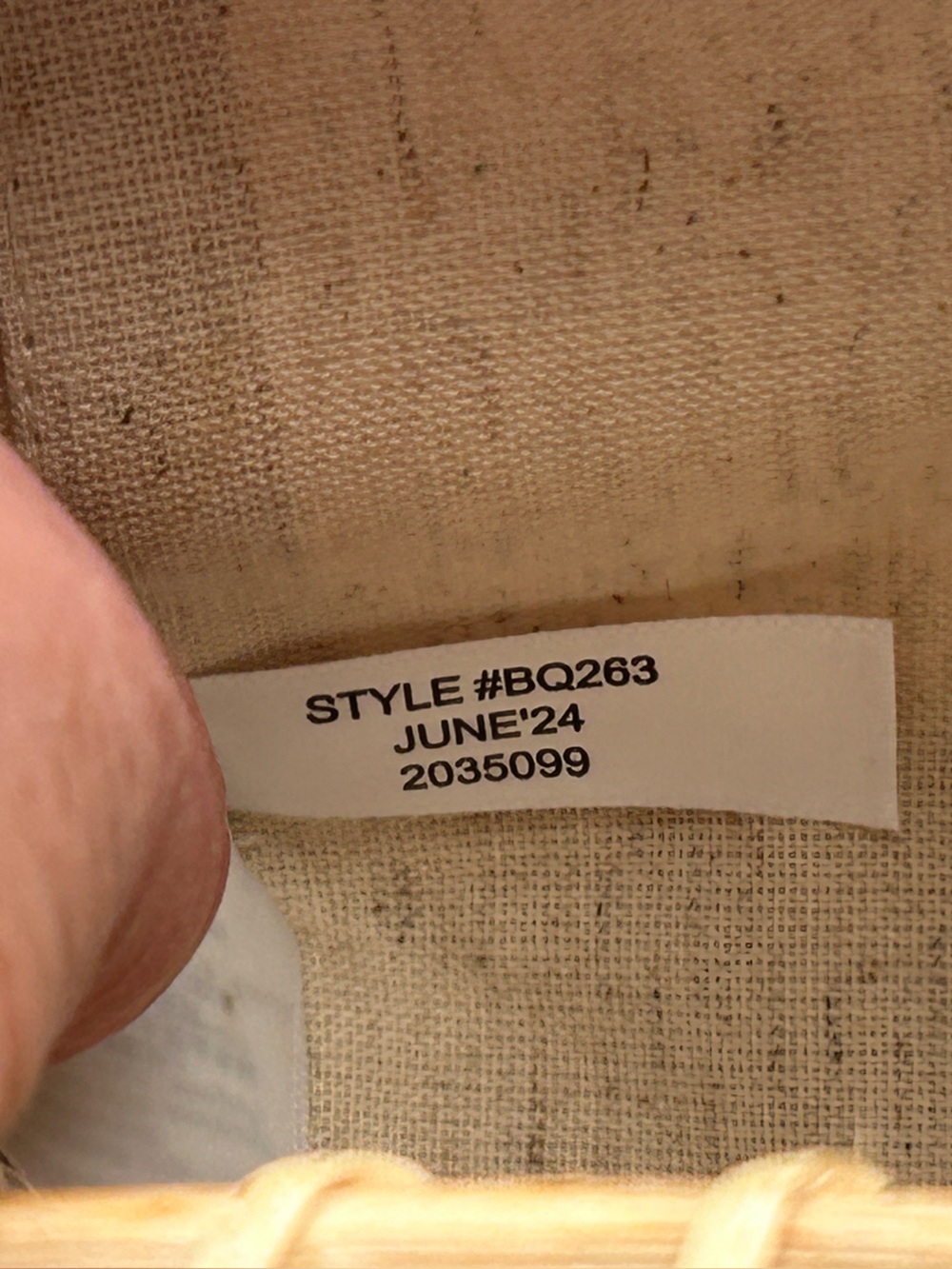 J. Crew Factory Woven Crossbody Bag Natural Rattan Vegetable Fiber BQ263 - Picture 7 of 10